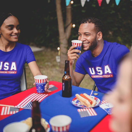 Our USA drinking tea - Donkey Tees