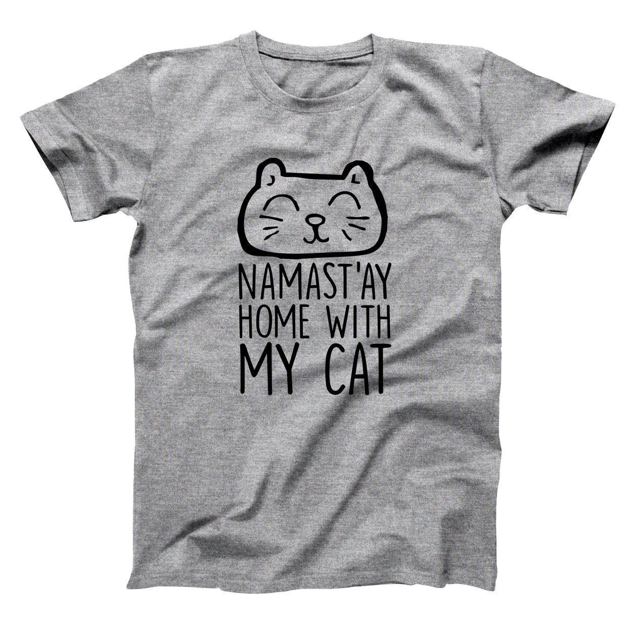 Namastay Home With My Cat Tshirt - Donkey Tees
