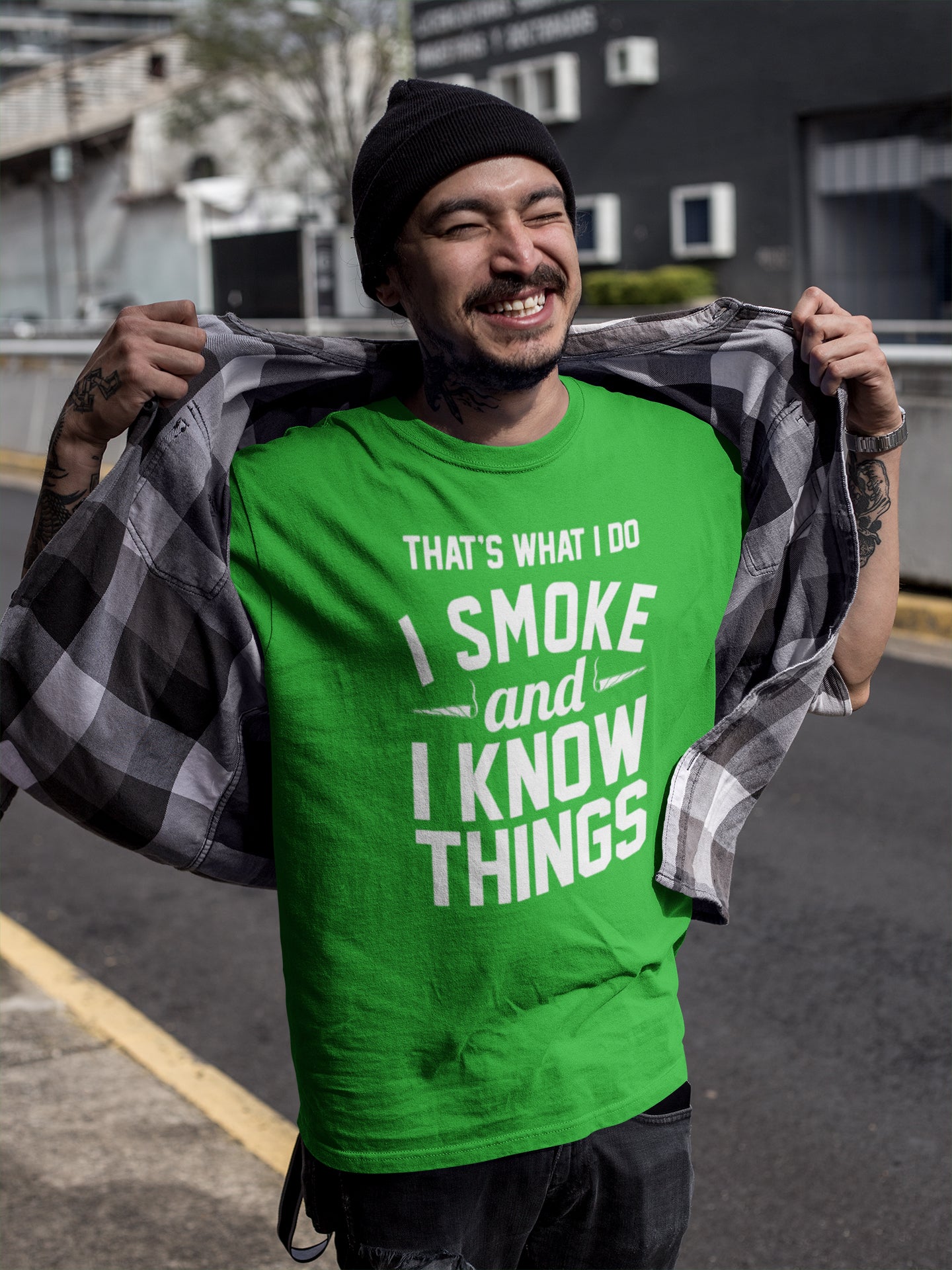 I Smoke and I Know Things Tshirt - Donkey Tees