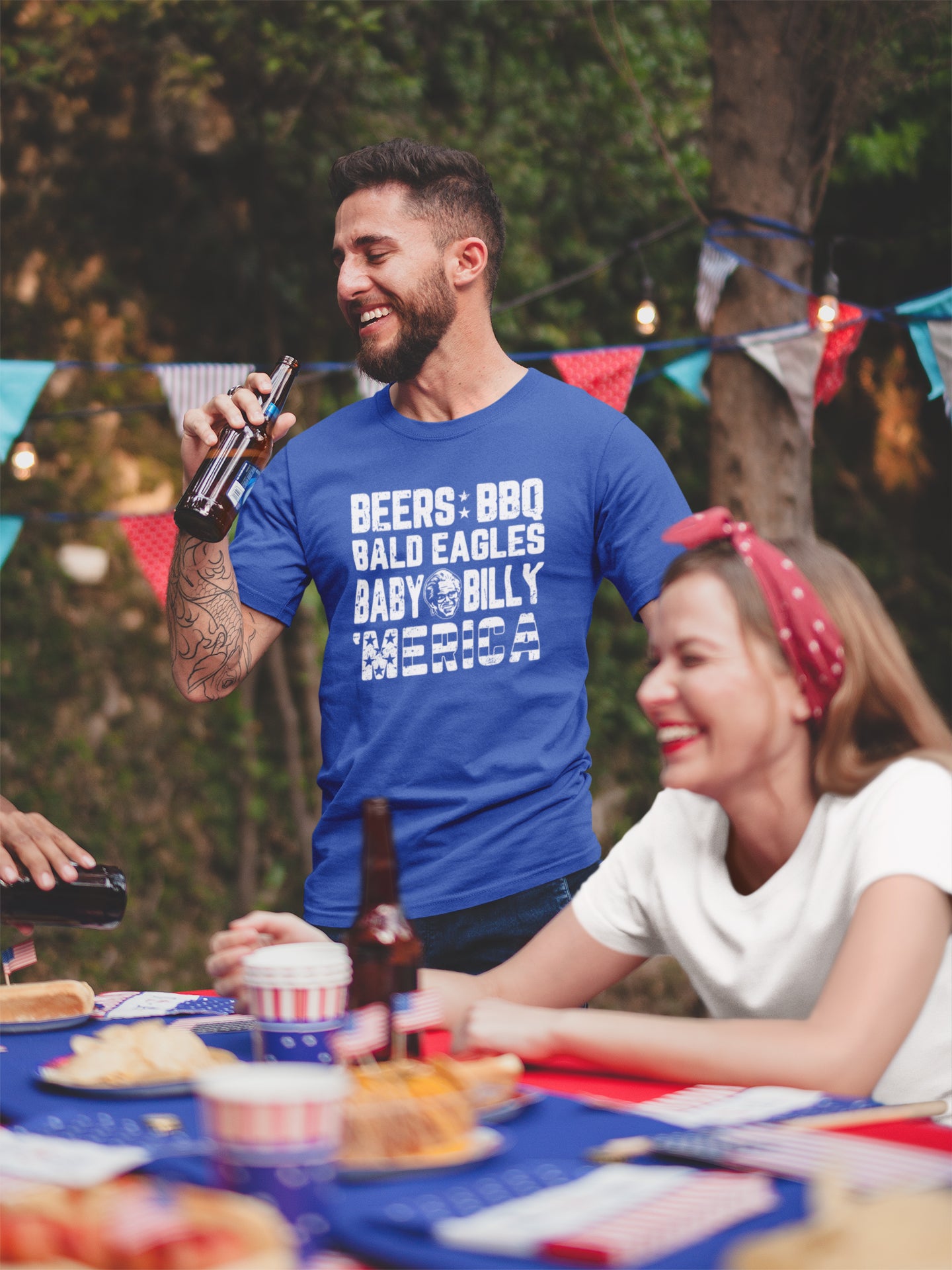 Beers BBQ Bald Eagles Baby Billy 'Merica