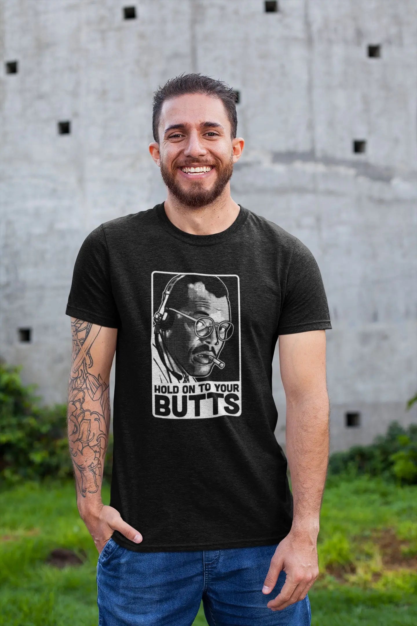 Hold On To Your Butts Tshirt - Donkey Tees