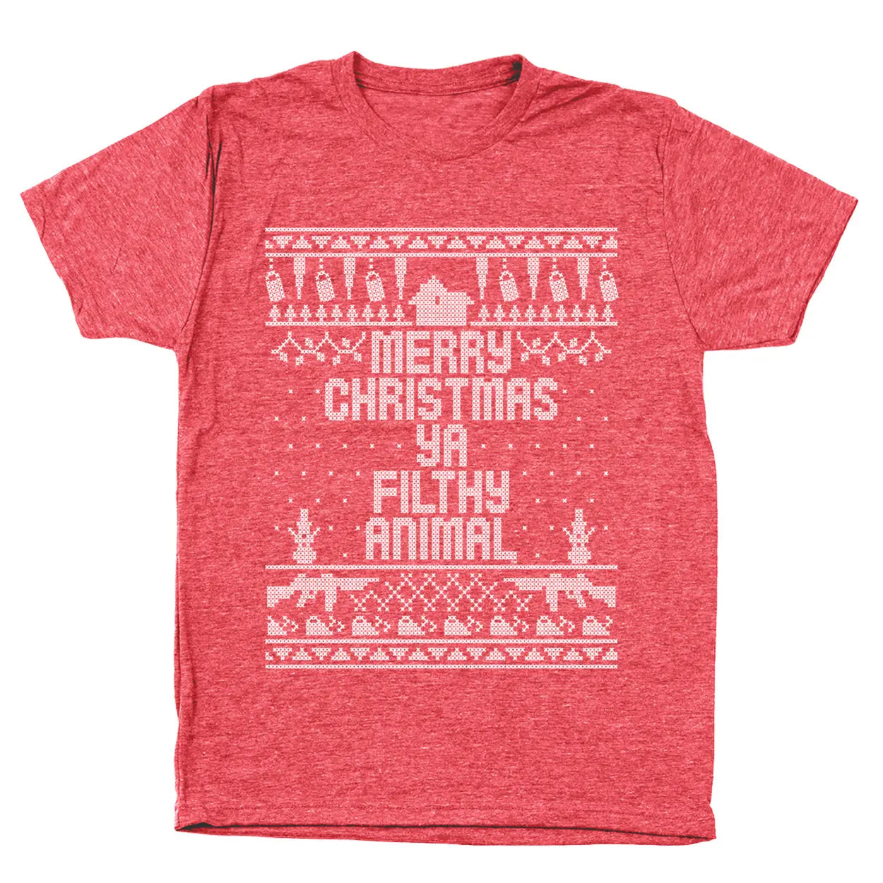 Home Merry Christmas Ya Filthy Animal Tshirt - Donkey Tees