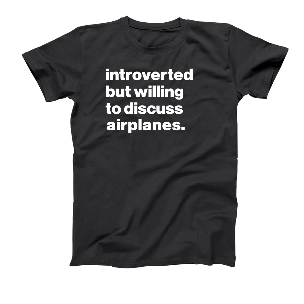 Introverted But Willing To Discuss Airplanes Tshirt - Donkey Tees