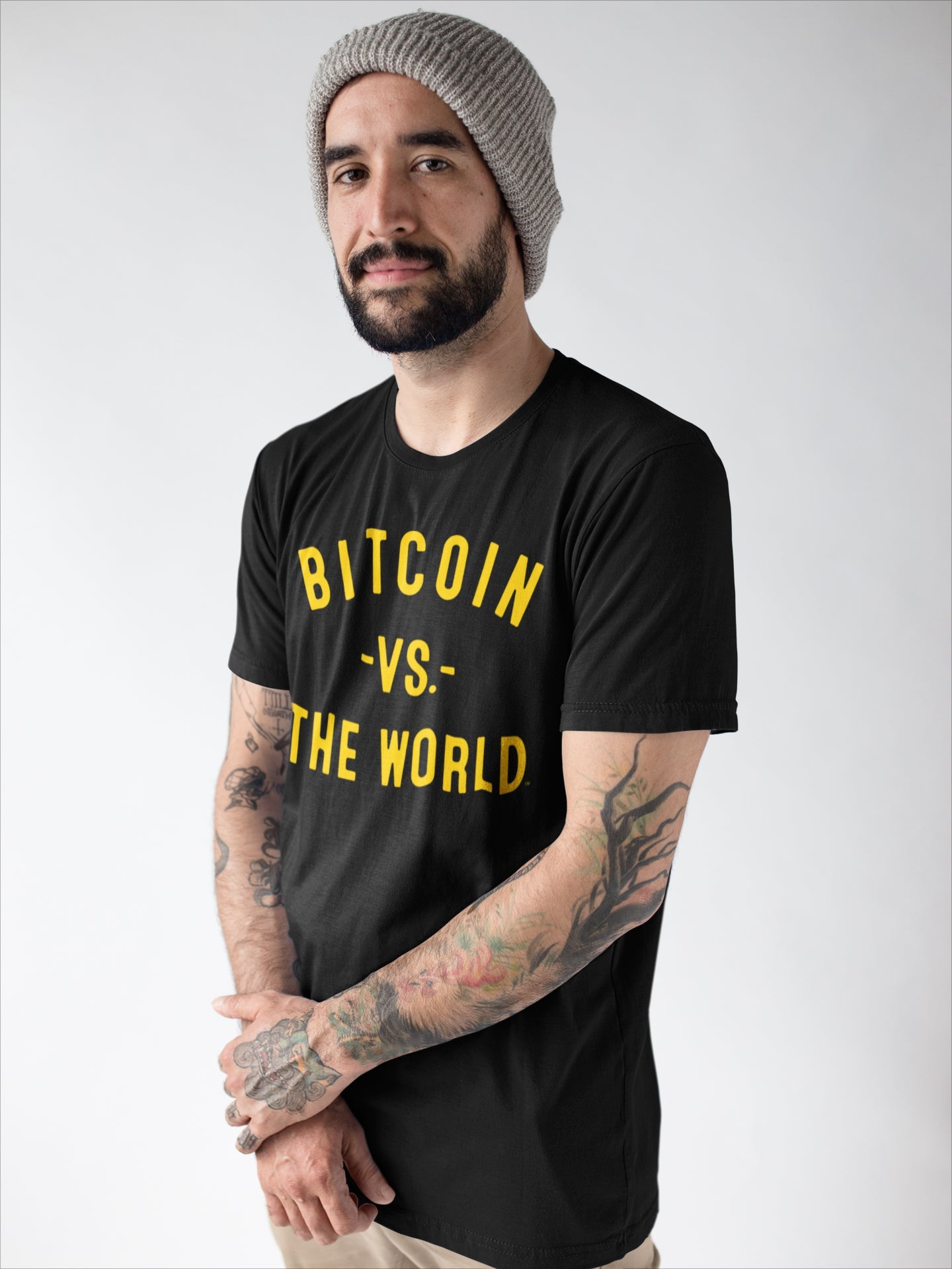 Bitcoin Vs The World - Donkey Tees T-shirt