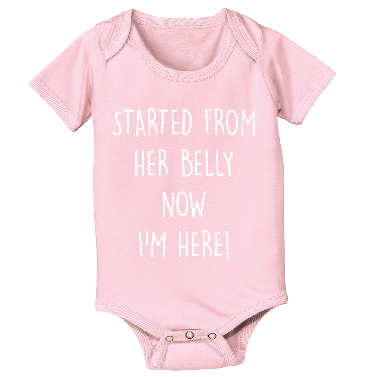 Started From Her Belly Now I'm Here Tshirt - Donkey Tees