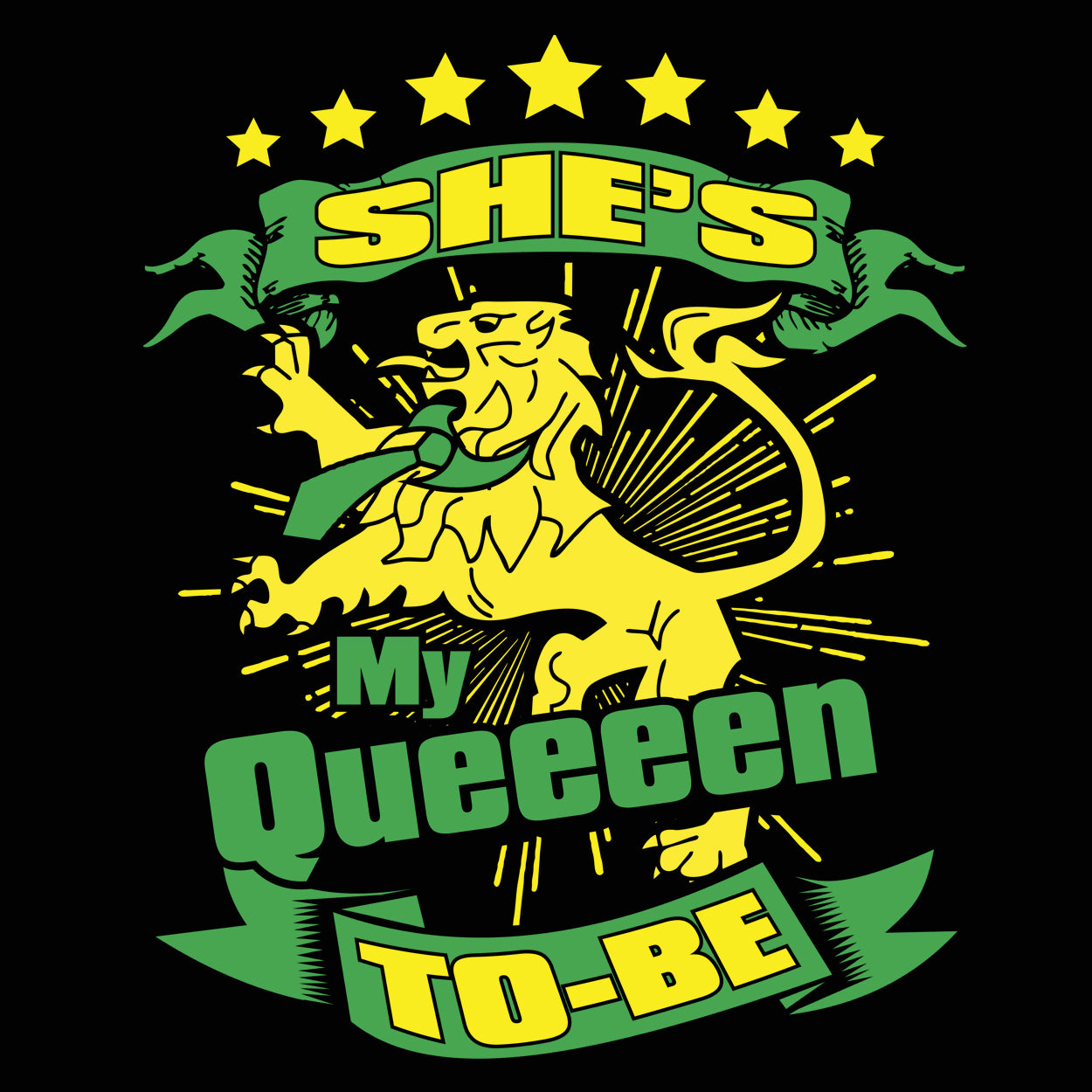 She's My Queen To Be Tshirt - Donkey Tees