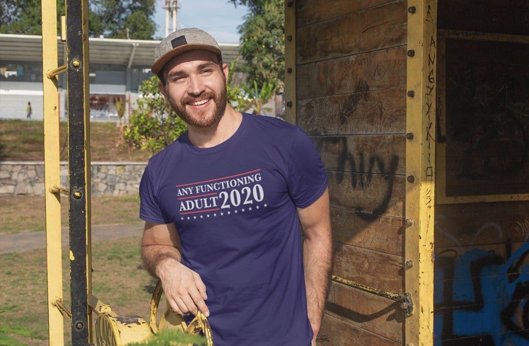 49 days... 💥🇺🇸 #anyfunctioningadult2020 #usa... - Donkey Tees