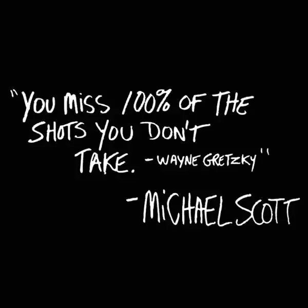 100% Of The Shots You Don't Take Tshirt - Donkey Tees