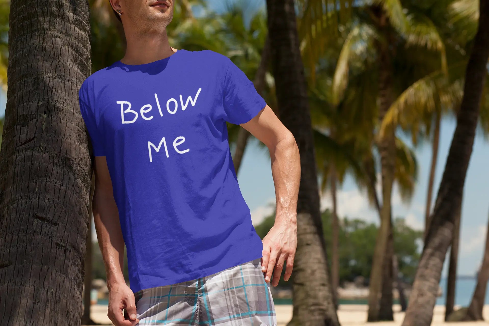 Below Me Tshirt - Donkey Tees