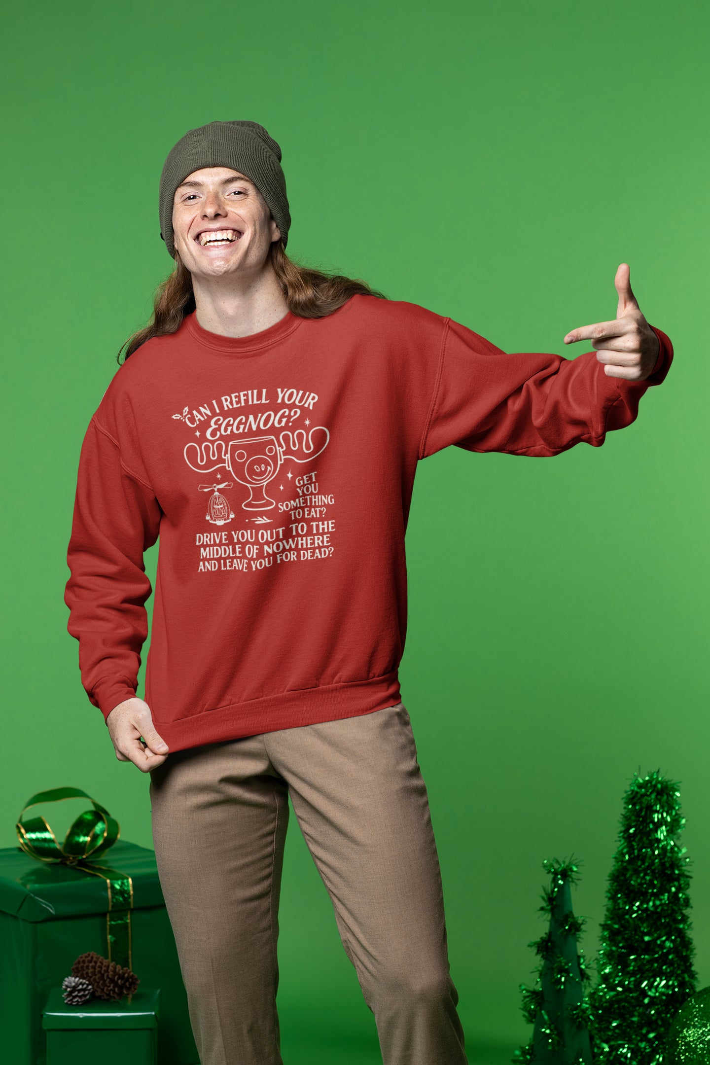 Can I Refill Your Eggnog? Moose Glass