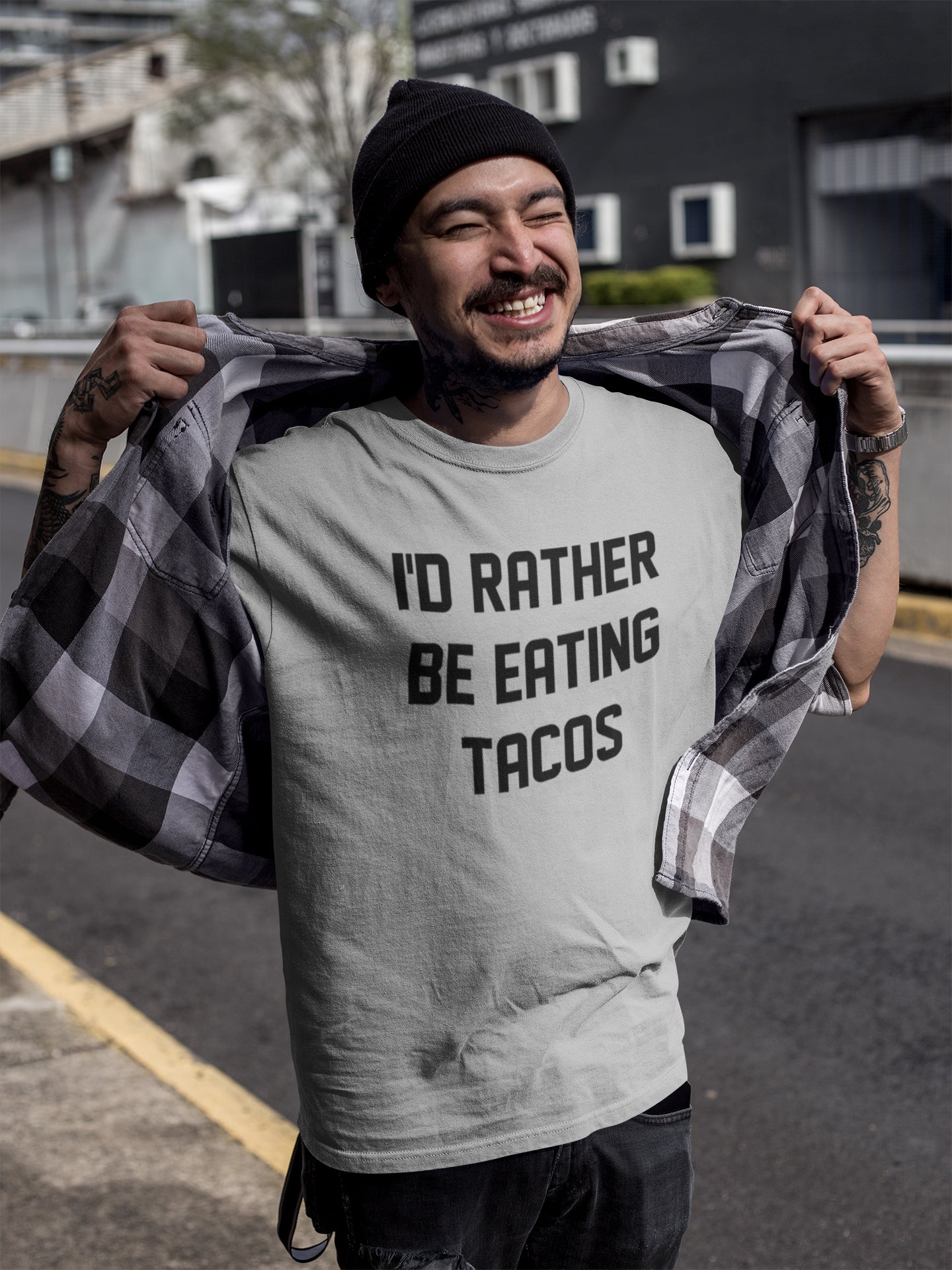 I'd Rather Be Eating Tacos Tshirt - Donkey Tees