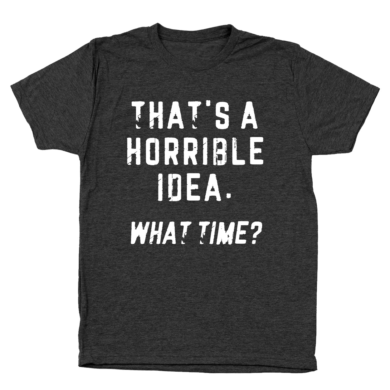 That's a Horrible Idea What Time? Tshirt - Donkey Tees