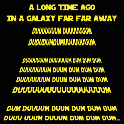 In A Galaxy Far Far Away