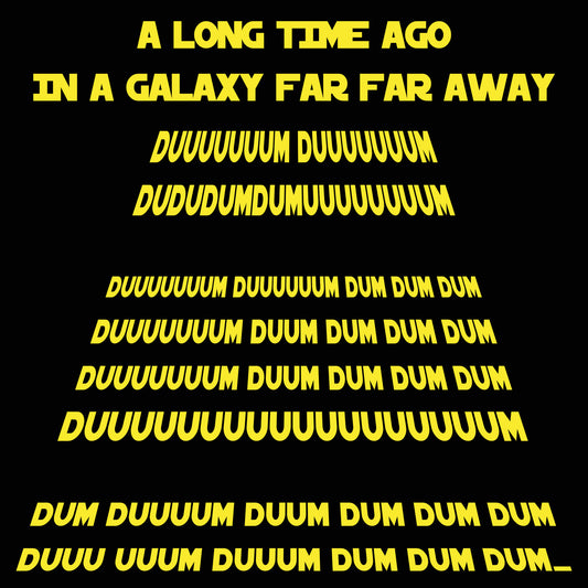 In A Galaxy Far Far Away