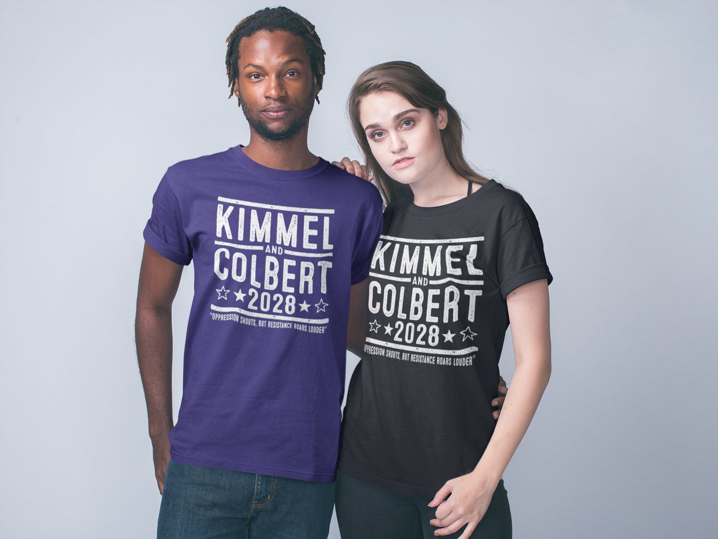 Kimmel and Colbert 2028 Election Shirt