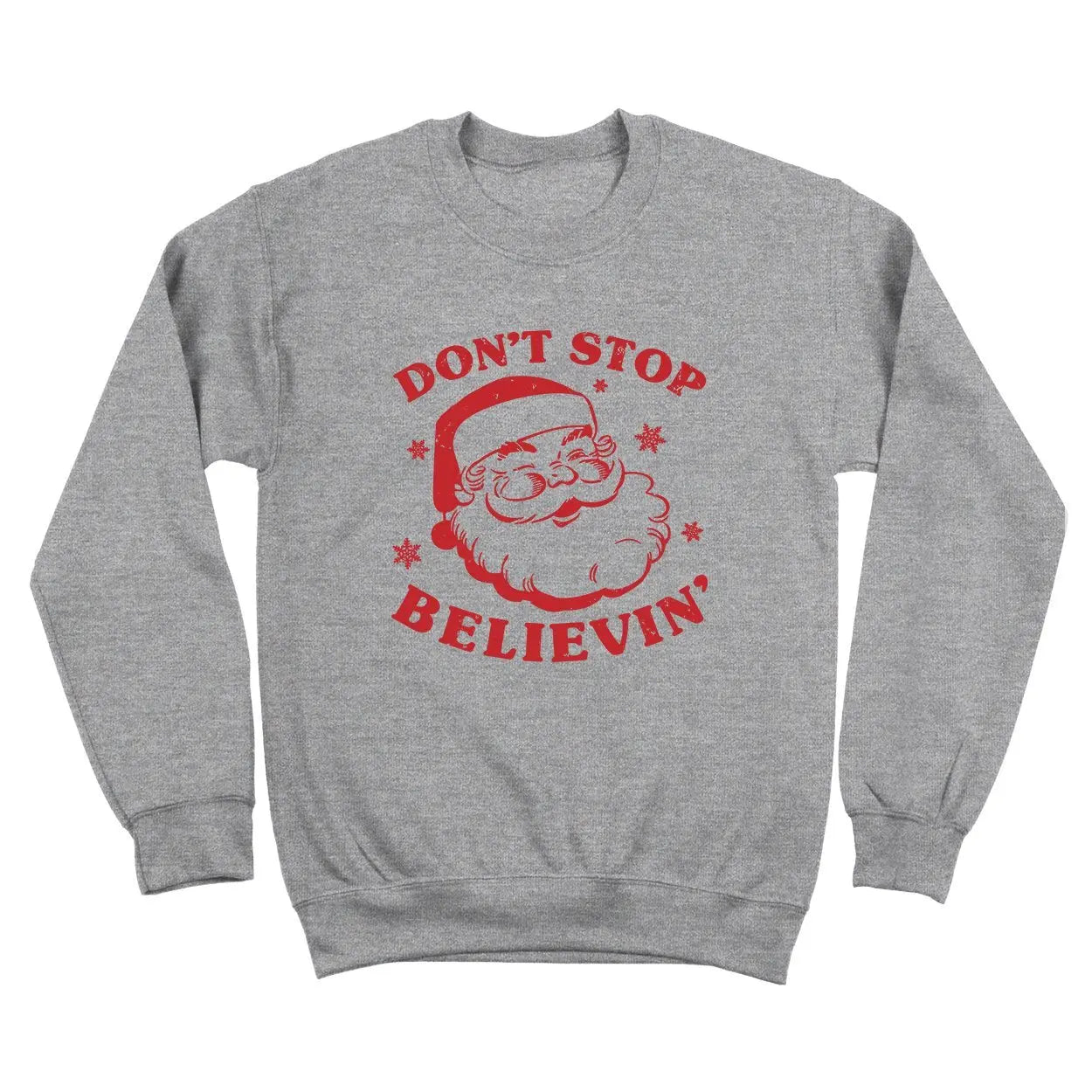 Don't Stop Believing Santa Tshirt - Donkey Tees