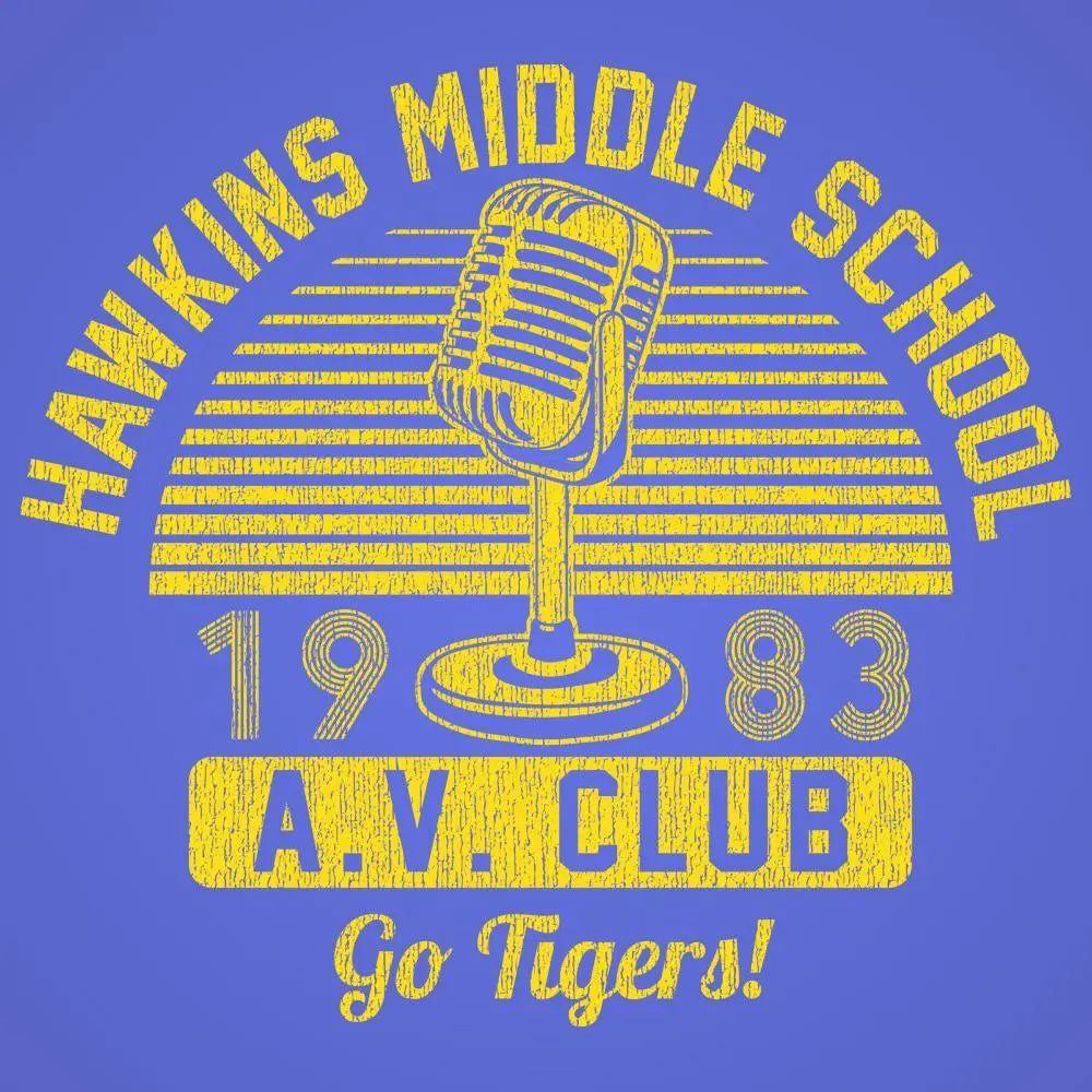 Hawkins Middle School AV Club Tshirt - Donkey Tees