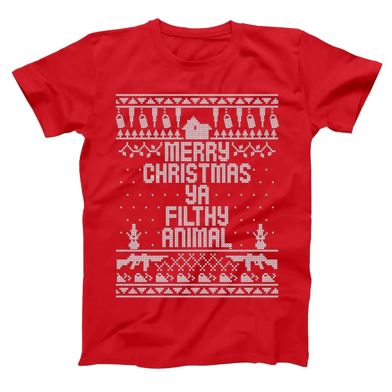 Home Merry Christmas Ya Filthy Animal Tshirt - Donkey Tees