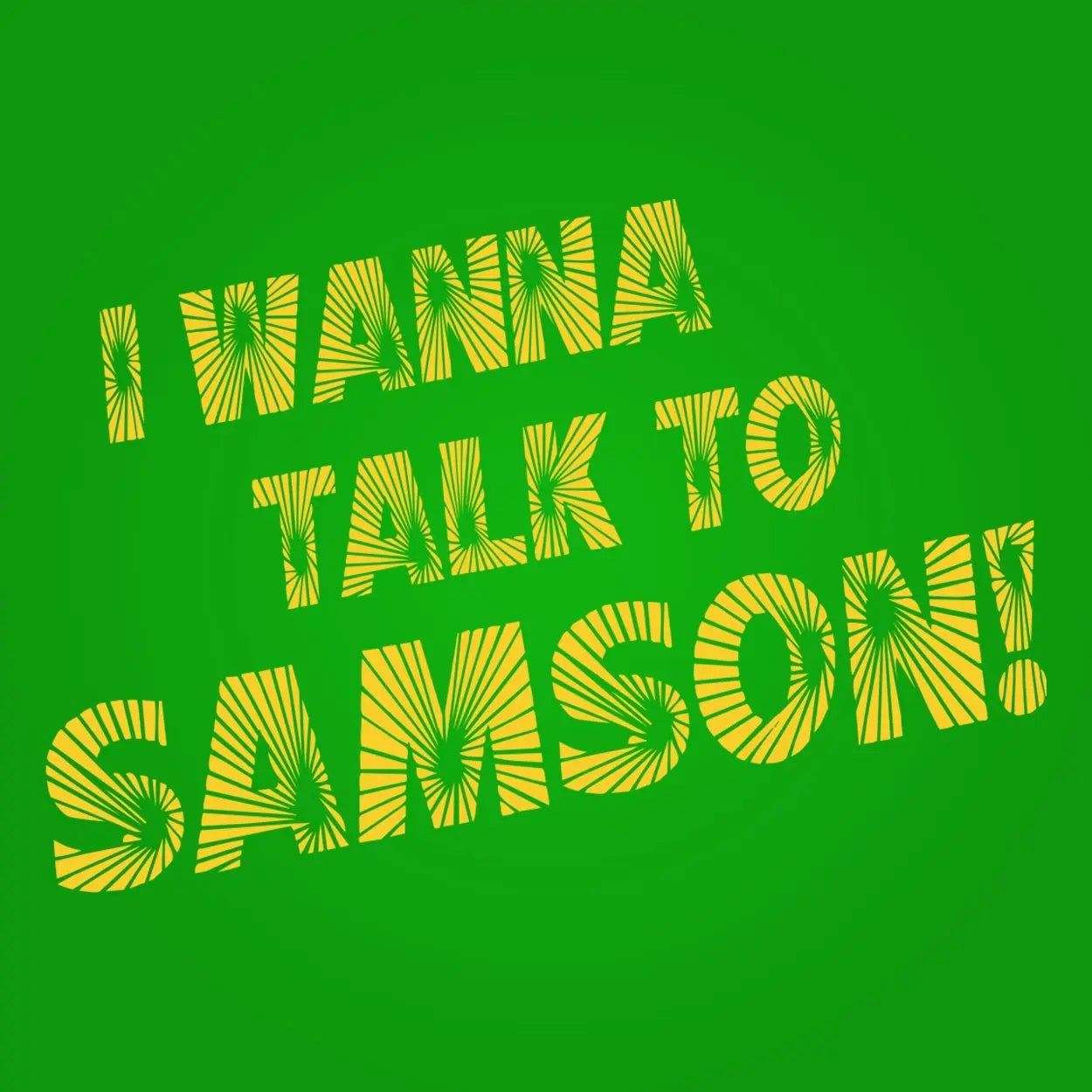 I Wanna Talk To Samson Tshirt - Donkey Tees