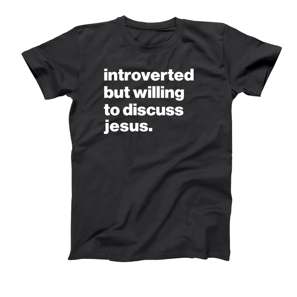 Introverted But Willing To Discuss Jesus Tshirt - Donkey Tees