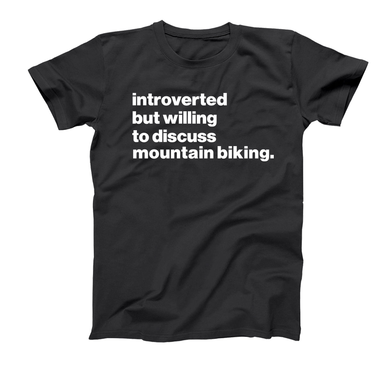 Introverted But Willing To Discuss Mountain Biking Tshirt - Donkey Tees