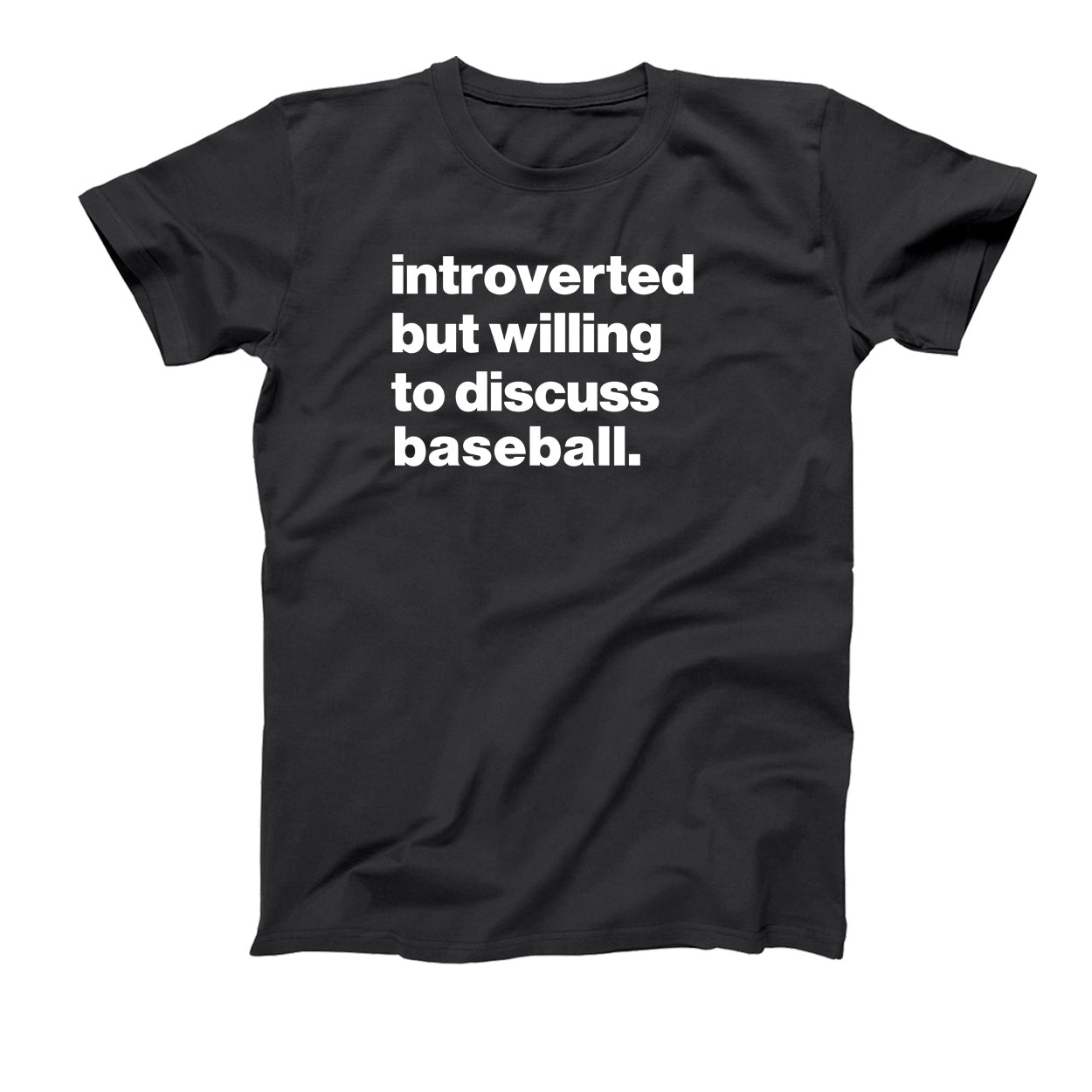 Introverted But Willing To Discuss Baseball Tshirt - Donkey Tees