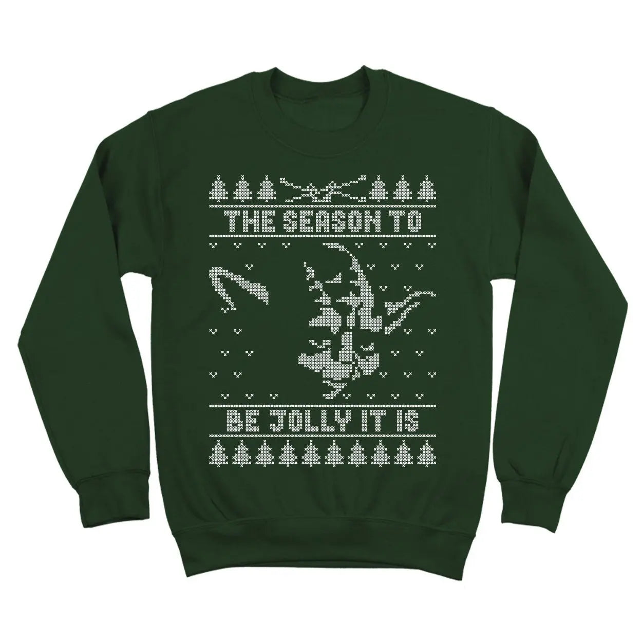 Jolly Yoda Ugly Christmas Sweater Tshirt - Donkey Tees