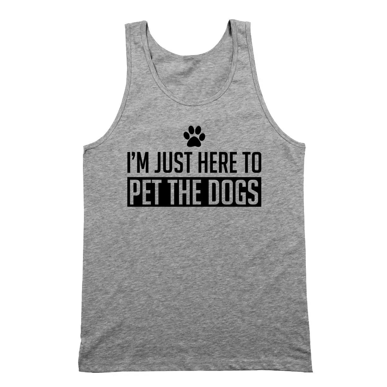 Just Here To Pet The Dogs Tshirt - Donkey Tees