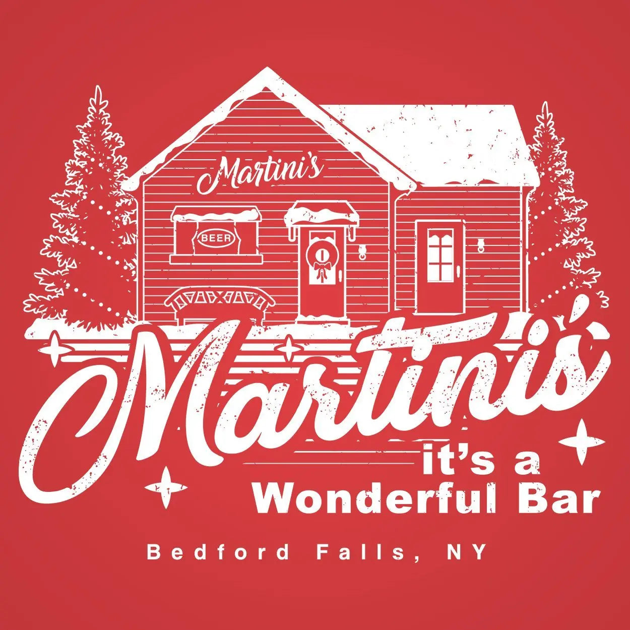 Martini's Wonderful Bar Tshirt - Donkey Tees
