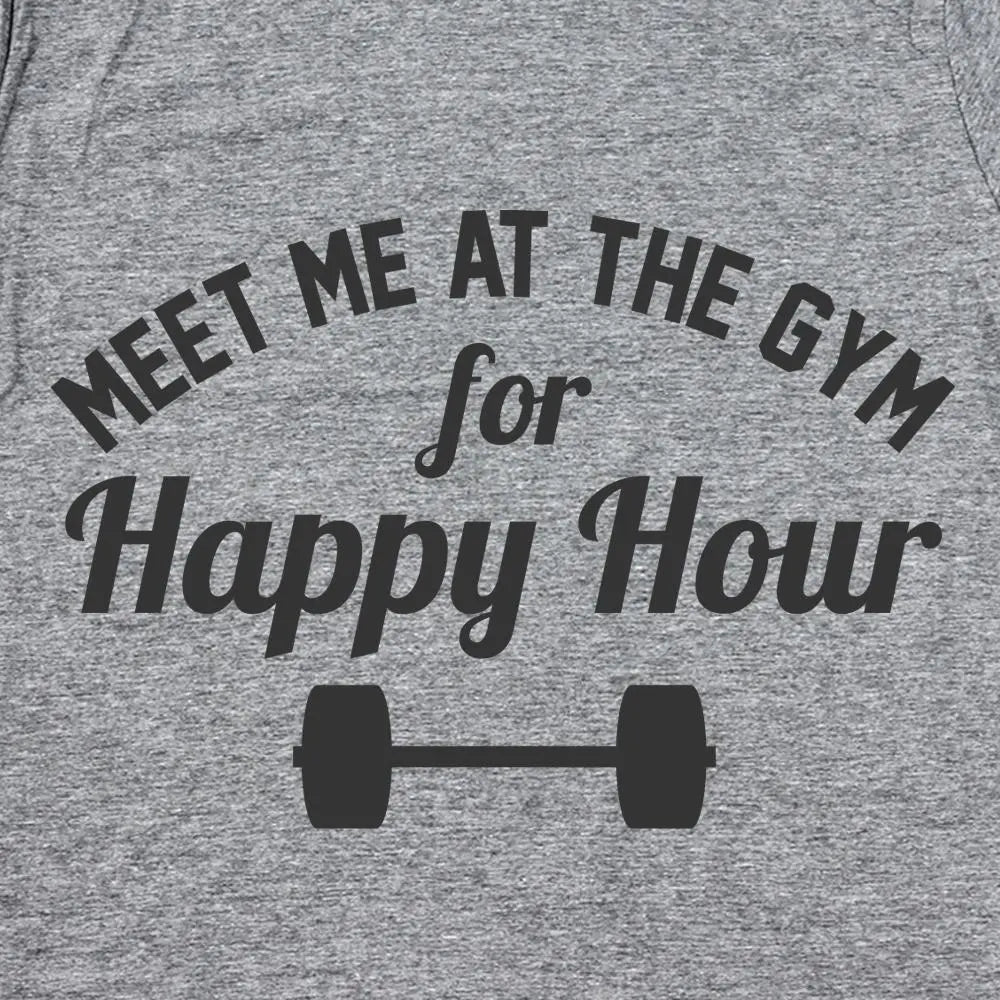Meet Me At The Gym Happy Hour Tshirt - Donkey Tees