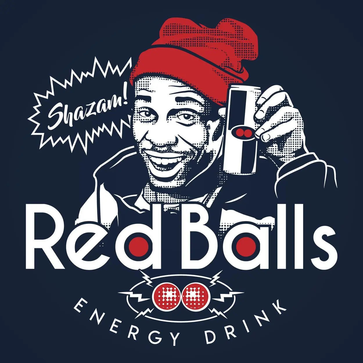 Red Balls Energy Drink Tshirt - Donkey Tees