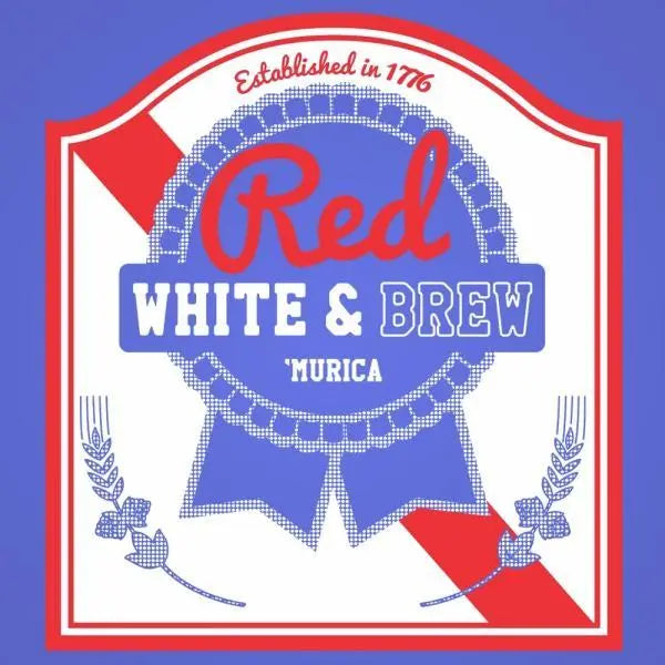 Red White And Brew Tshirt - Donkey Tees
