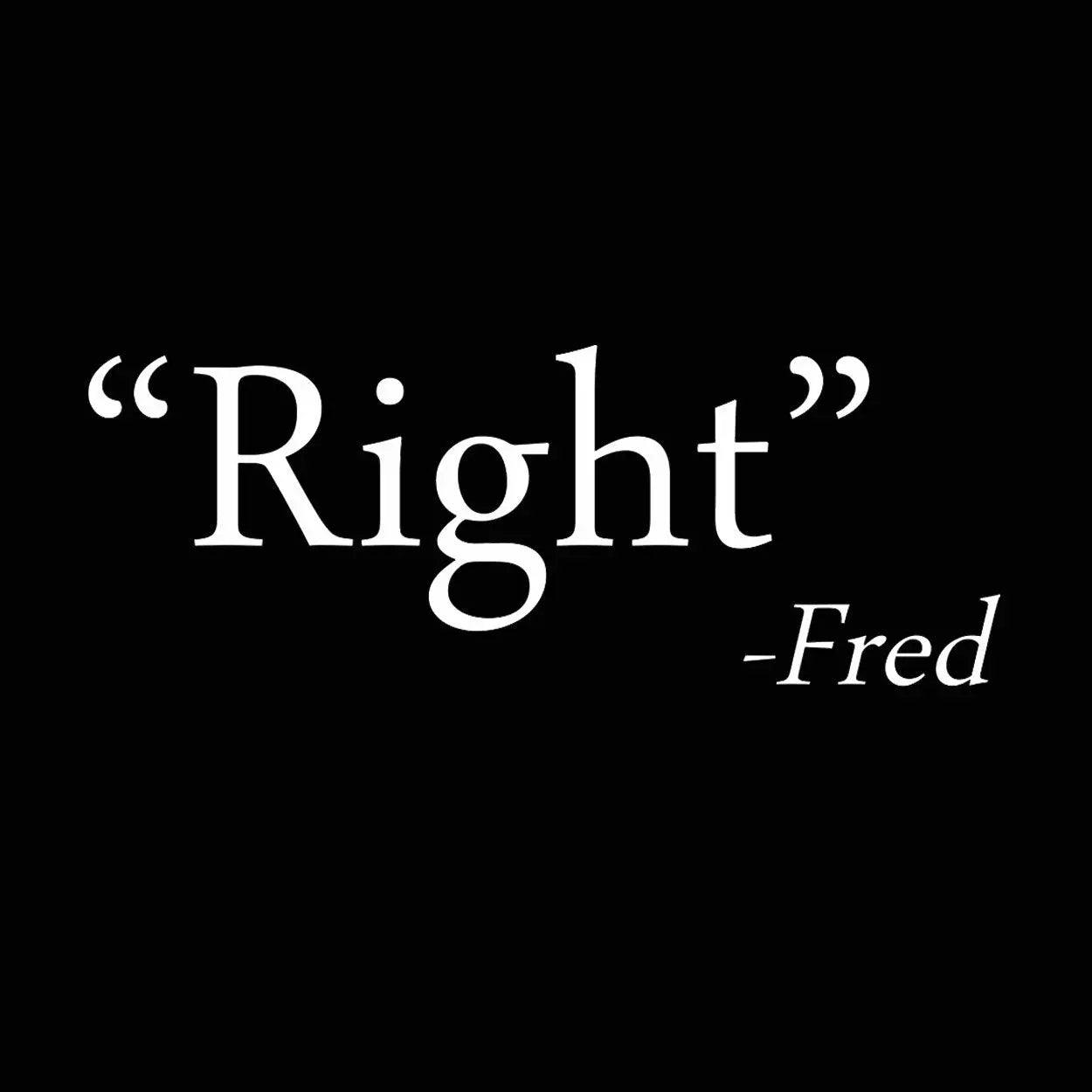 Right - Said Fred Tshirt - Donkey Tees