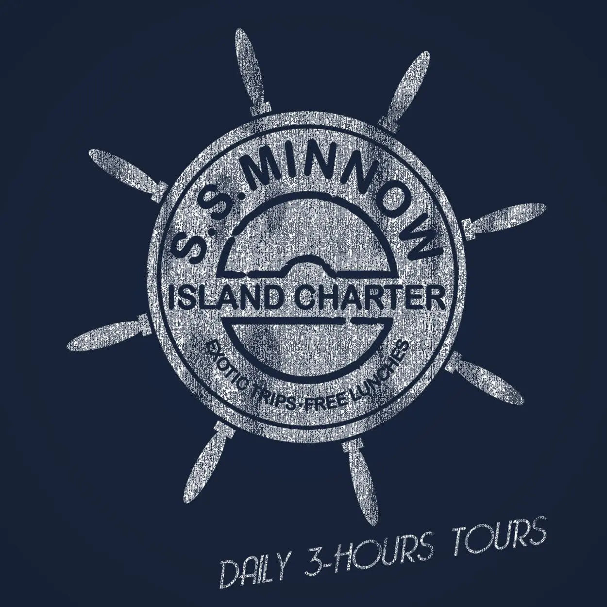 SS Minnow Island Charter Tshirt - Donkey Tees