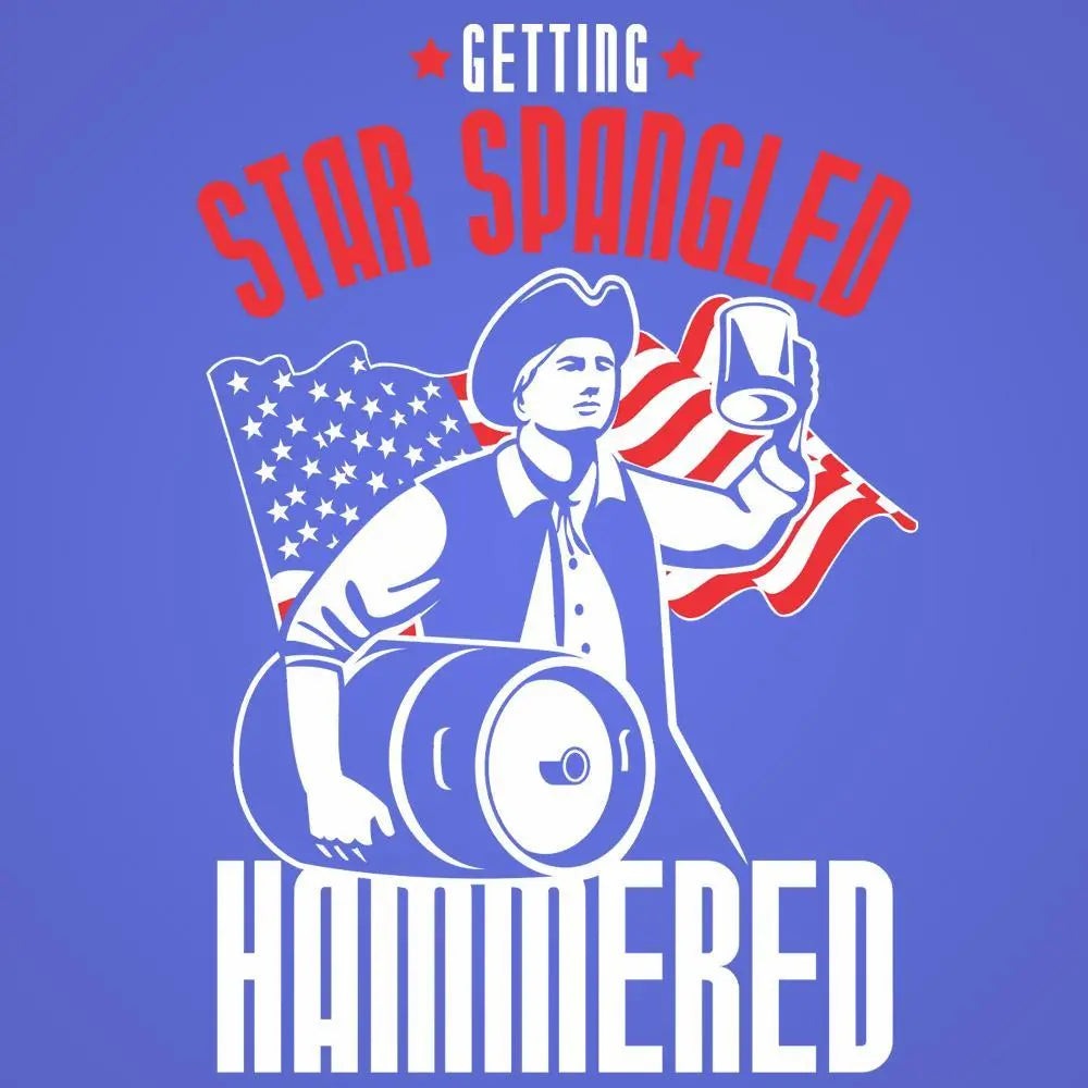 Star Spangled Hammered USA Tshirt - Donkey Tees