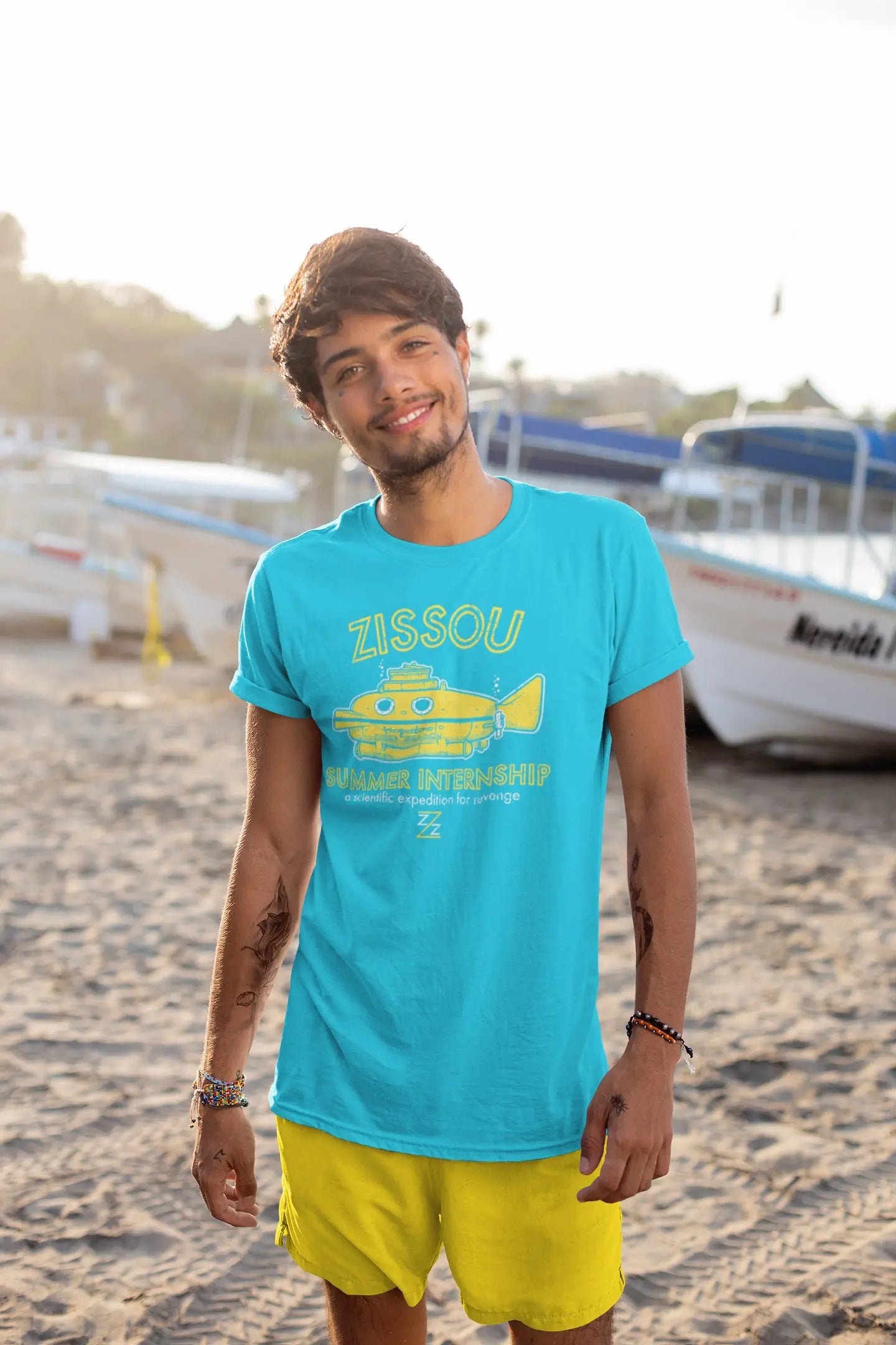 Team Zissou Submarine Intern Tshirt - Donkey Tees