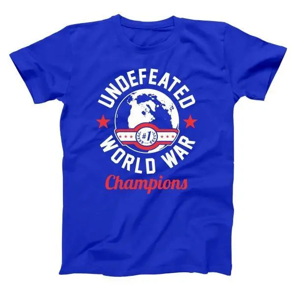 Undefeated World War Champions Tshirt - Donkey Tees
