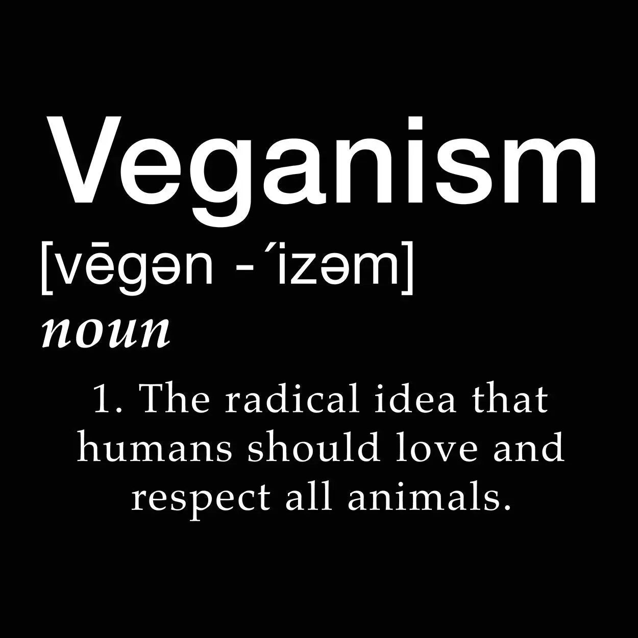 Veganism Definition Tshirt - Donkey Tees