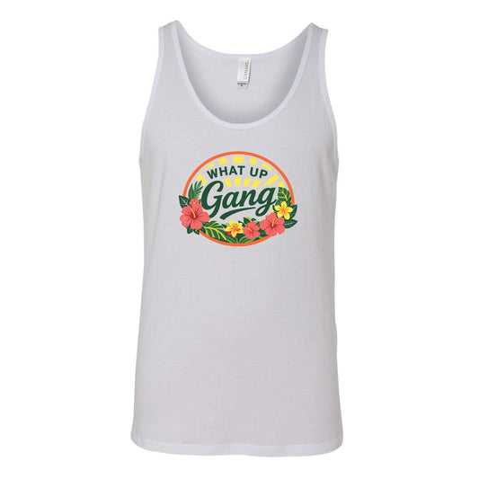 Floral What Up Gang - Unisex Tank Top