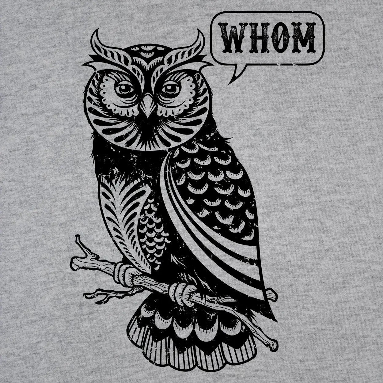 Whom Owl Grammar English Teacher Editor Tshirt - Donkey Tees