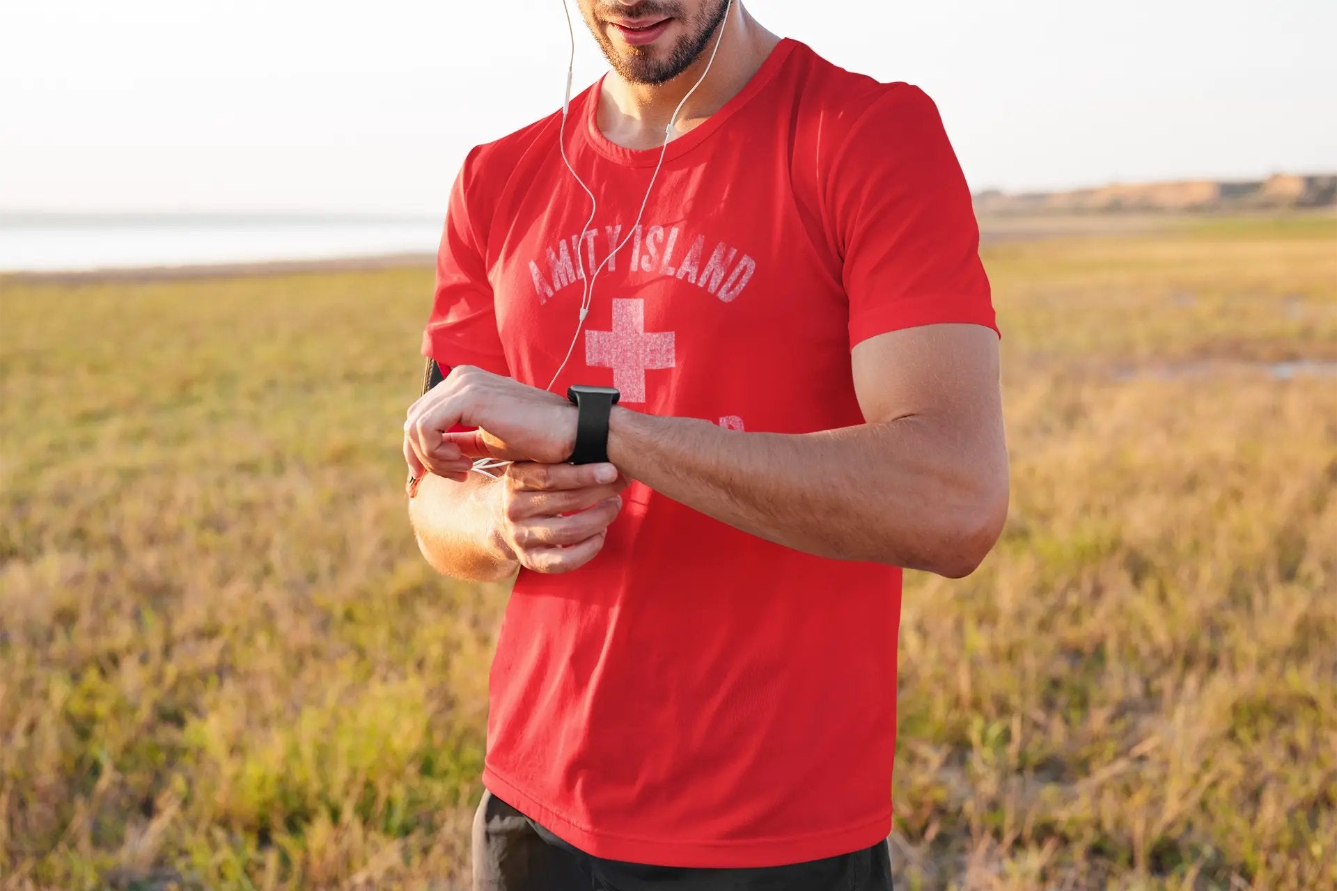 Amity Island Lifeguard - Donkey Tees T-shirt