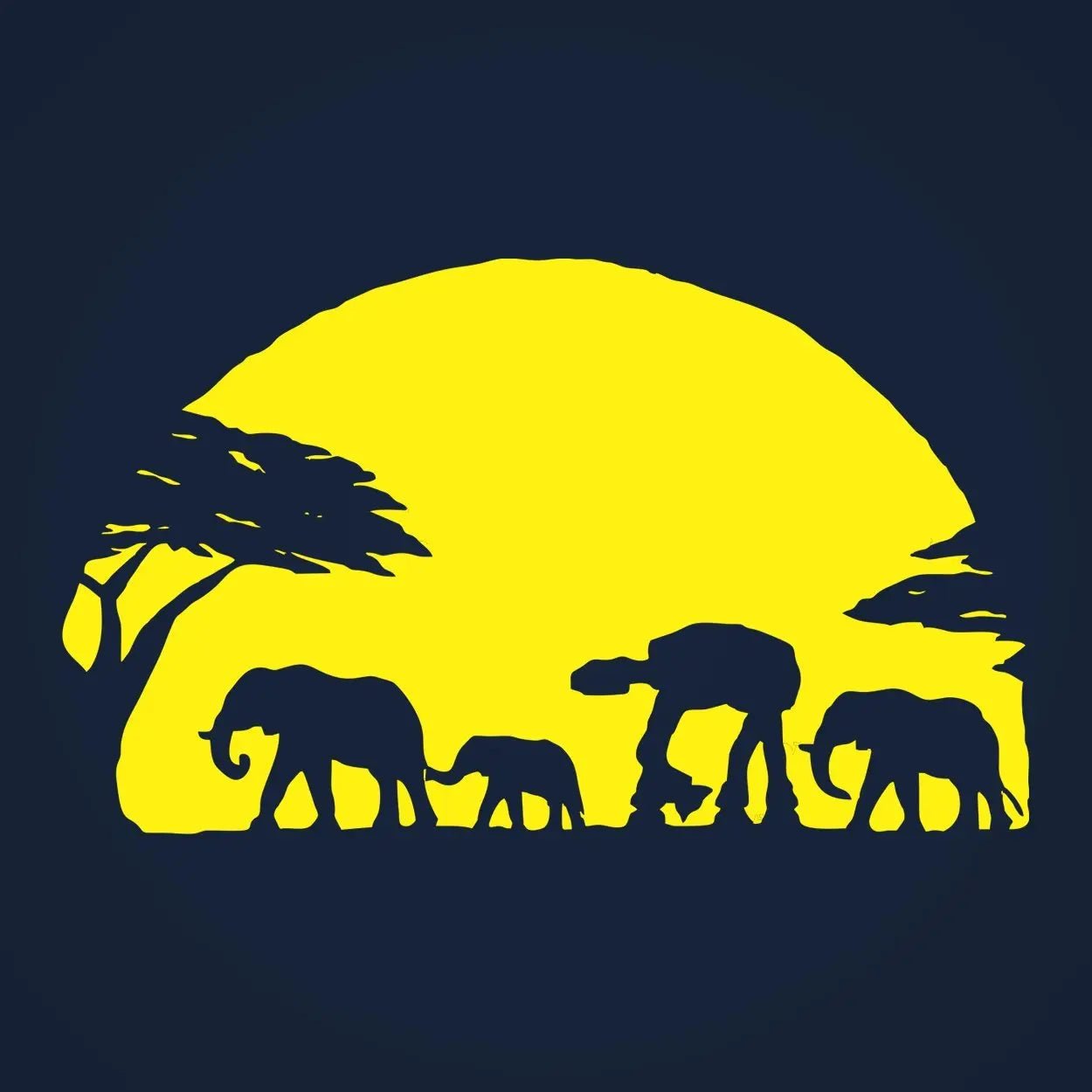 At - At Walking Africa Sunset - Donkey Tees T-shirt
