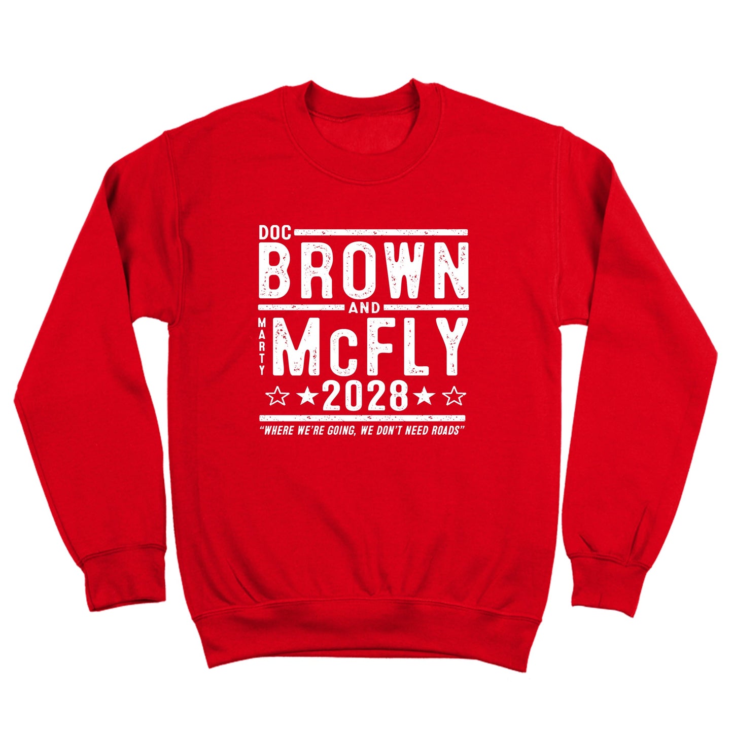 Doc Brown Marty McFly 2028 Election - Donkey Tees T-shirt