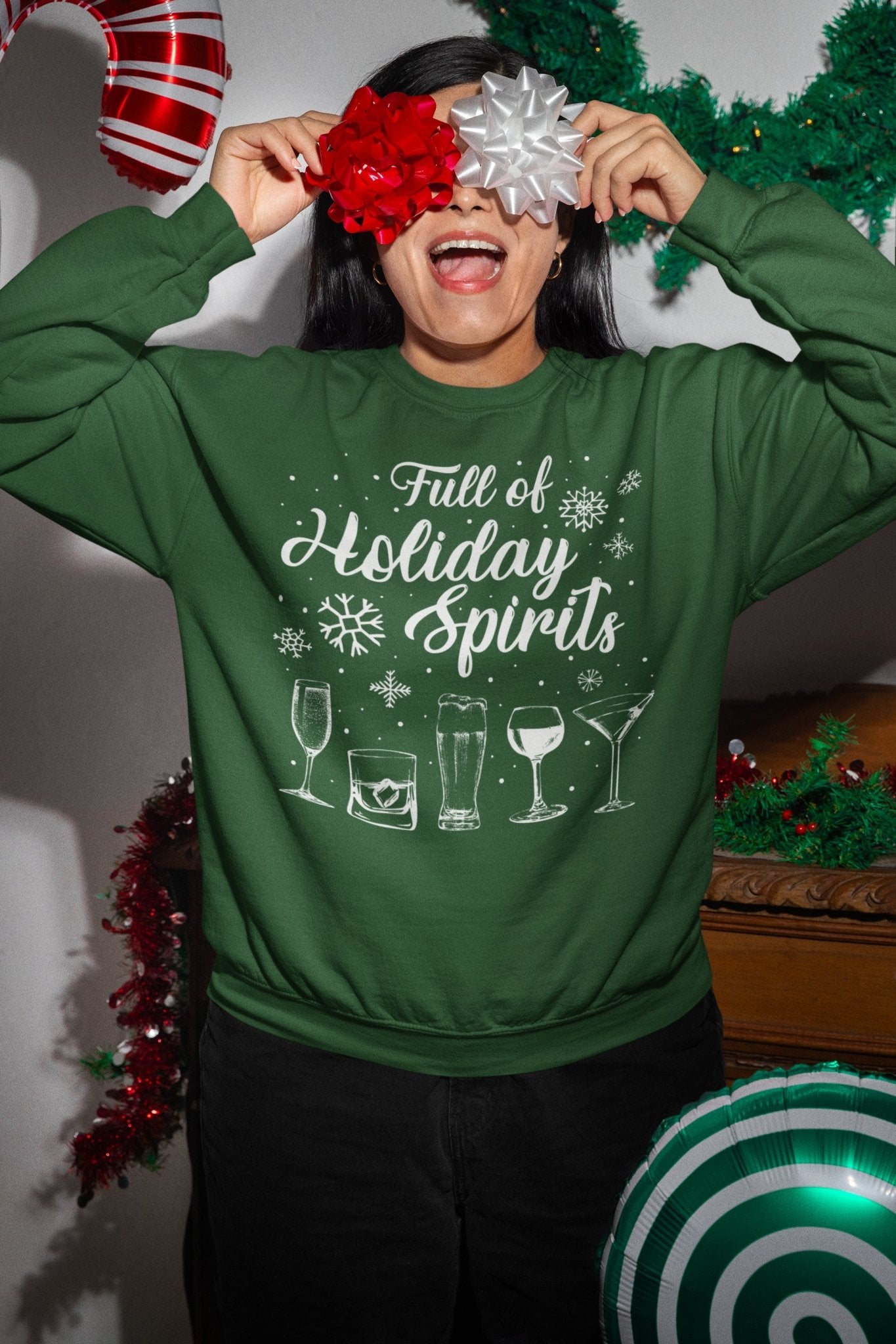 Full Of Holiday Spirits - Donkey Tees T-shirt