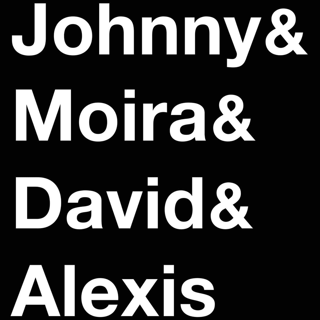 Johnny & Moira & David & Alexis - Donkey Tees T-shirt
