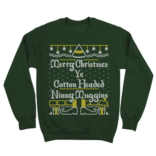 Merry Christmas Ya Cotton Heeded Ninny Muggins - Donkey Tees T-shirt