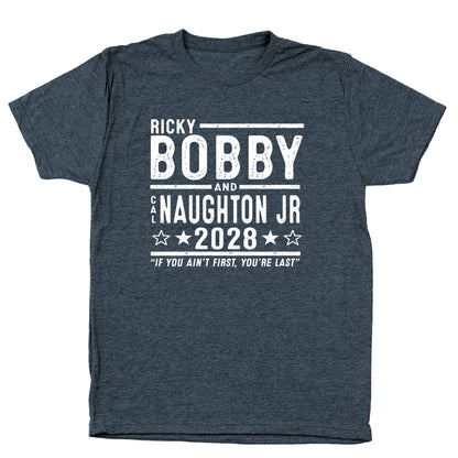 Ricky Bobby Cal Naughton Jr 2028 Election - Donkey Tees T-shirt