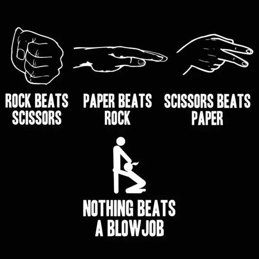 Rock Paper Sissors Blowjob - Donkey Tees T-shirt