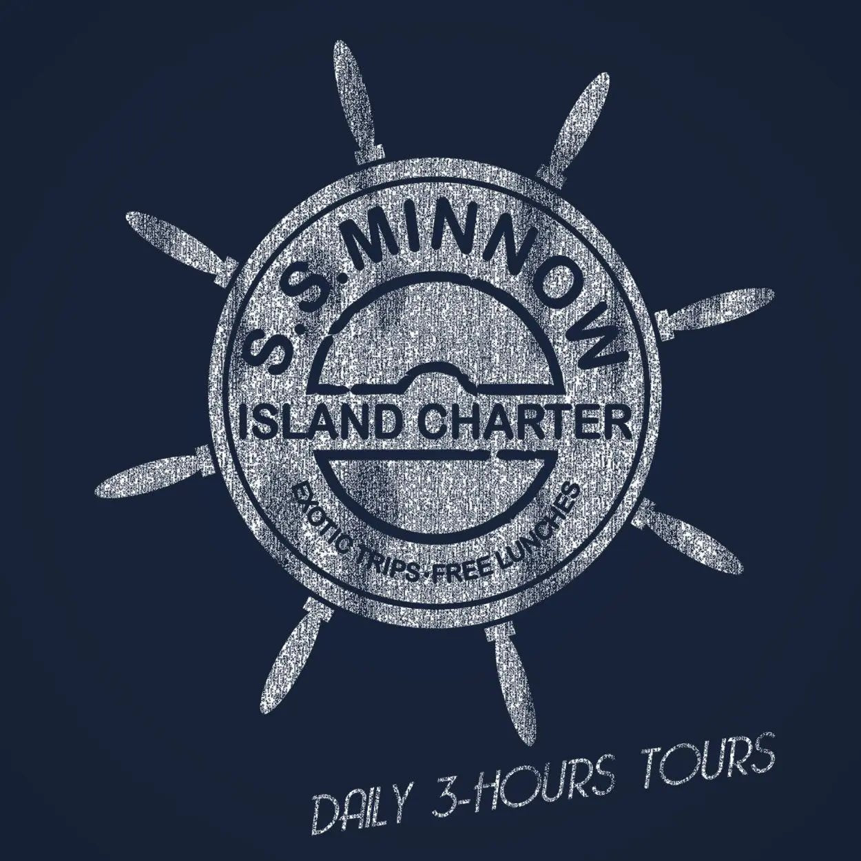 SS Minnow Island Charter - Donkey Tees T-shirt