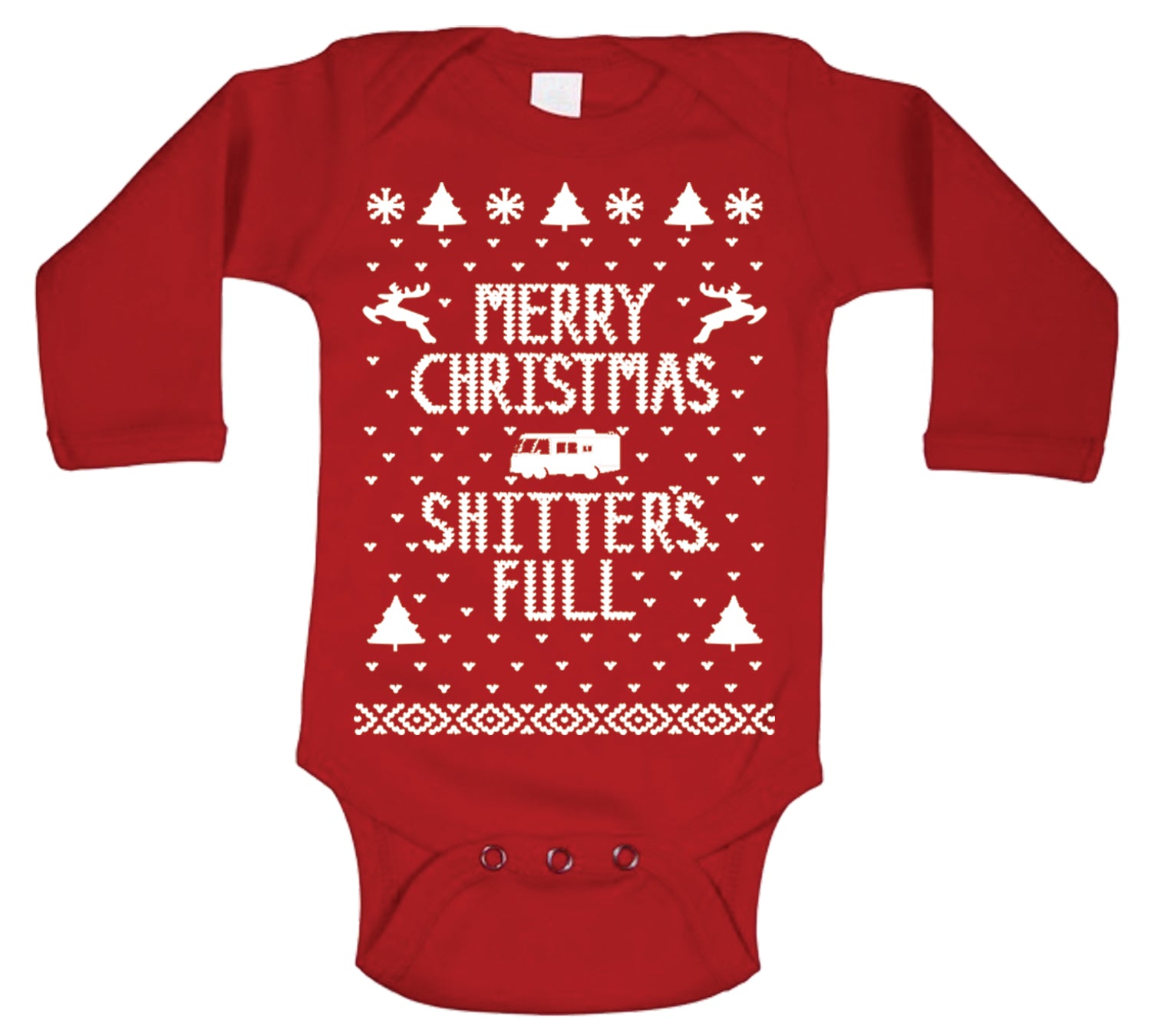 Merry Christmas Shitters Full Baby Tshirt - Donkey Tees